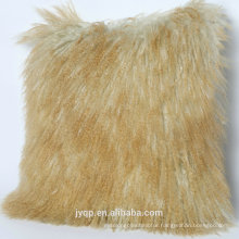 simple mongolian sheep skin wool throw pillow